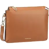 Mandarina Duck Leren Schoudertas Luna Crossover Caramel Cafe Bruine