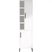 Kalune Design Wandkast Ludo | mdf wit 45x173.6x35.5 cm wandkasten | NADUVI
