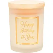 Paper Dreams Geurkaars Klein Goud/wit - Happy Birthday wit Paperdreams Kaars