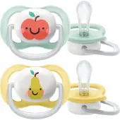 Philips Avent Fopspeen Ultra Air Appel - Peer 0 Maanden+ 2 St Fopspeen