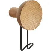 Woud Around Wall Hanger Wandhanger Large | Oak|Black
