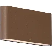 QAZQA Moderne buiten wandlamp roestbruin 17,5 cm incl. LED IP65 - Batt