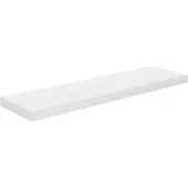 vidaXL Wandschap zwevend 90x23,5x3,8 cm MDF hoogglans wit