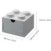 LEGO Bureaulade Iconic 4 Grijs
