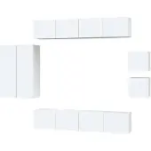 vidaXL 8-delige Tv-meubelset bewerkt hout wit