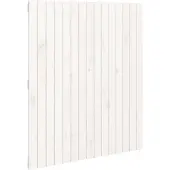 vidaXL Wandhoofdbord 95,5x3x110 cm massief grenenhout wit