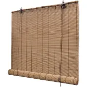 vidaXL Rolgordijn 150x160 cm bamboe bruin online kopen