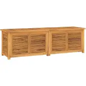 vidaXL Tuinbox met zak 175x50x55 cm massief teakhout