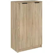 vidaXL Schoenenkast 59x35x100,5 cm bewerkt hout sonoma eikenkleurig