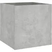 vidaXL Plantenbak 40x40x40 cm bewerkt hout betongrijs
