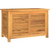 vidaXL Tuinopslag met zak, 90x50x58 cm, massief teakhout