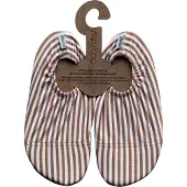 SLIPSTOP Cognac Stripe kinder schoenen wit maat 18/20