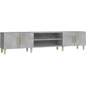 vidaXL Tv-meubel 180x31,5x40 cm bewerkt hout betongrijs
