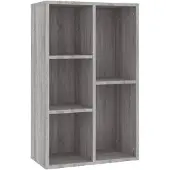 vidaXL Boekenkast/dressoir 50x25x80 cm bewerkt hout sonoma grijs