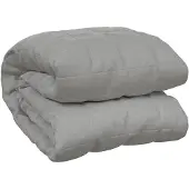 vidaXL Verzwaringsdeken 220x235 cm 11 kg stof grijs
