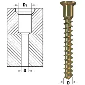 Cmt Trappenboor met verzinker voor schroefverbinding 4,2mm, schacht 9mm