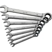 Now Ratel-ring-steeksleutelset | 7-delig sleutelwijdtes 8-19 mm | recht | 1 stuk - 4000802070