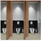 Delabie RVS Toiletborstelhouder