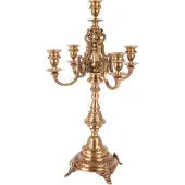Baroque - Kandelaar - Kandelaar 53 cm - Goud - Brass - 53x31x31 - Brass