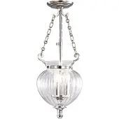 Elstead Lighting Elstead Finsbury Park hanglamp, E14, 3-lichts, Small, gepolijst nikkel