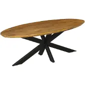 Starfurn Eetkamertafel Brandy Ovaal Naturel 300cm