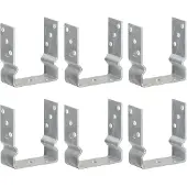 vidaXL Grondankers 6 st 12x6x15 cm gegalvaniseerd staal zilverkleurig