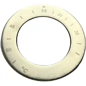 Saniclear Plus Brass rozet temperatuurknop