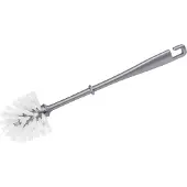 Wenko toiletborstel plastic, grijs handvat met witte kop, 8x36 cm