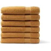 DoubleDry Handdoek Hotel Collectie - 6 stuks - 70x140 - oker geel
