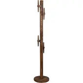 Dutchbone Kapstok Jakub | hout bruin 32x32x165 cm staande kapstokken | NADUVI