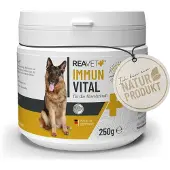 ReaVET - Immuun Vitaal voor Honden - Natuurlijke kruidenmix - Draagt bij aan het instant houden van het algehele welbevinden - Zonder kunstmatige toevoegingen - 250g