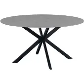 Dimehouse Ronde eettafel Yuna Ø150 cm marmerlook grijs