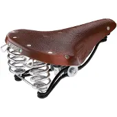 Brooks B66, fietszadel, geschikt voor stadsfietsen, uniseks, bruin, effen, leer