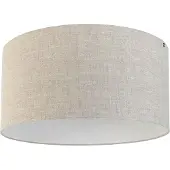 QAZQA Stoffen Lampenkap Lichtgrijs Rond 50/50/25