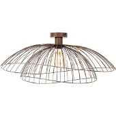 QAZQA Design plafondlamp brons met dubbele kap 45cm - Pua