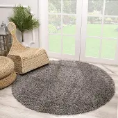 Muratap Loca shaggy rond vloerkleed hoogpolig- 150 cm rond