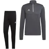 Adidas Entrada 22 Trainingspak Grijs Zwart Wit