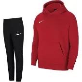 Nike Park 20 Fleece Hoodie Trainingspak Kids Rood Zwart