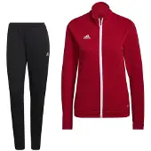 Adidas Entrada 22 Full-Zip Trainingspak Dames Rood Zwart Wit