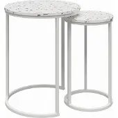 CosmoLiving by Cosmopolitan Amelia-NestingTables - Terrazzo MDF