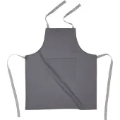 Tiseco | Schort Solid katoen grijs 74x85 cm schorten | NADUVI