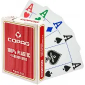 Copag 4 Kleuren Pokerkaarten Rood