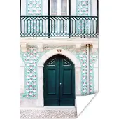 PosterMonkey Deur - Hout - Groen - Huis