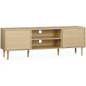 Sweeek TV meubel met houtlook, 160cm Naturel