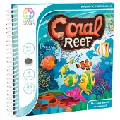 SmartGames Coral Reef - Magnetisch Logisch Denkspel - 48 Educatieve Onderwateruitdagingen - Compact Reisspel & Solospel - Vanaf 4 Jaar