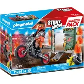 Playmobil Stuntshow 71256 starterpack motor met vuurmuur