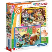 Clementoni legpuzzel 44 Cats 20 stukjes 2 stuks