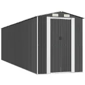 vidaXL Tuinschuur 192x689x223 cm gegalvaniseerd staal antracietkleurig