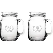 Fusion Gegraveerde set Drinkglazen 45cl Papa + Mama 50 jaar getrouwd