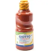 Giotto Tempera Schoolverf voor Kinderen - Bruine Waterverf 250 Ml - Geschikt vanaf 6 Jaar - Kwalitatieve Waterverf voor Schoolprojecten